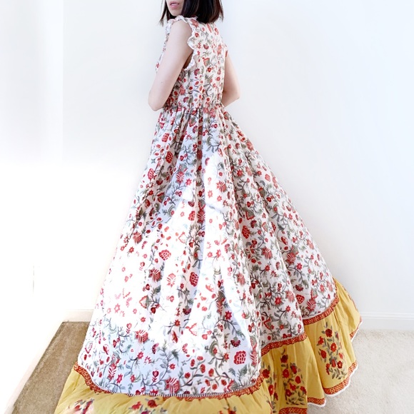 SHIPPING 4.99 -GOLDEN DREAMS Cascade Maxi dress - Picture 3 of 6